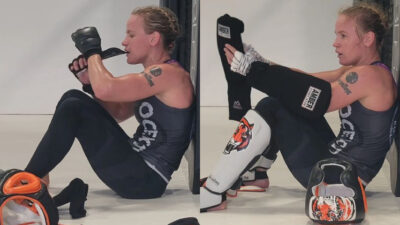 Valentina Shevchenko posts pictures of her training