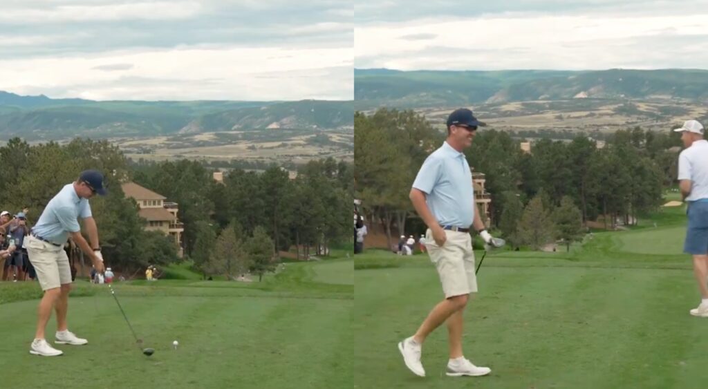 Peyton Manning golfing