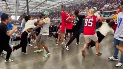 49ers and Rams fans fighting