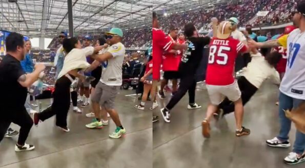 VIDEO: Female 49ers Fan Gets Punched In The Face By Male Rams Fan As ...