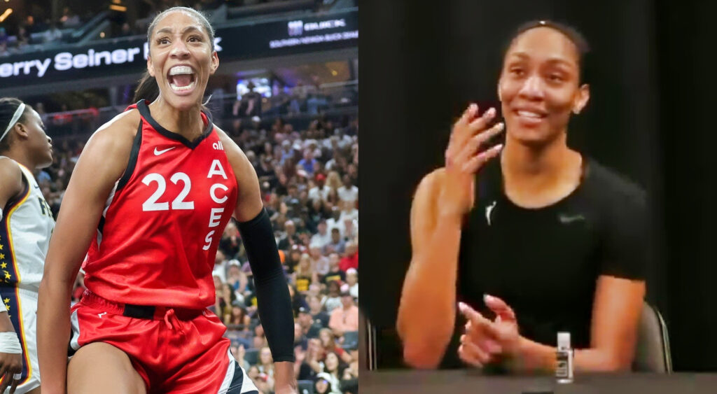 A’ja Wilson Mocks Angel Reese After Breaking WNBA Rebounds Record