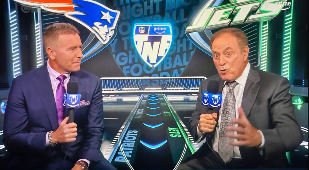 Kirk Herbstreit and Al Michaels on TNF Jets vs Patriots