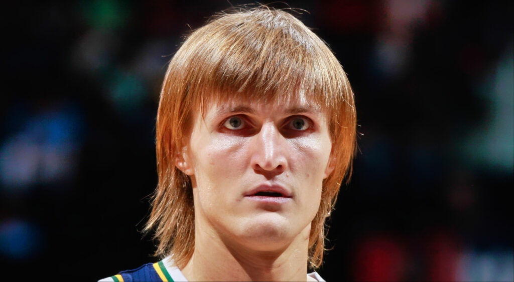 Andrei Kirilenko, a 2004 NBA All-Star, led the league in blocks for the 2004-2005 season.