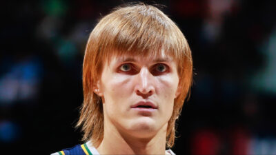 Andrei Kirilenko, a 2004 NBA All-Star, led the league in blocks for the 2004-2005 season.