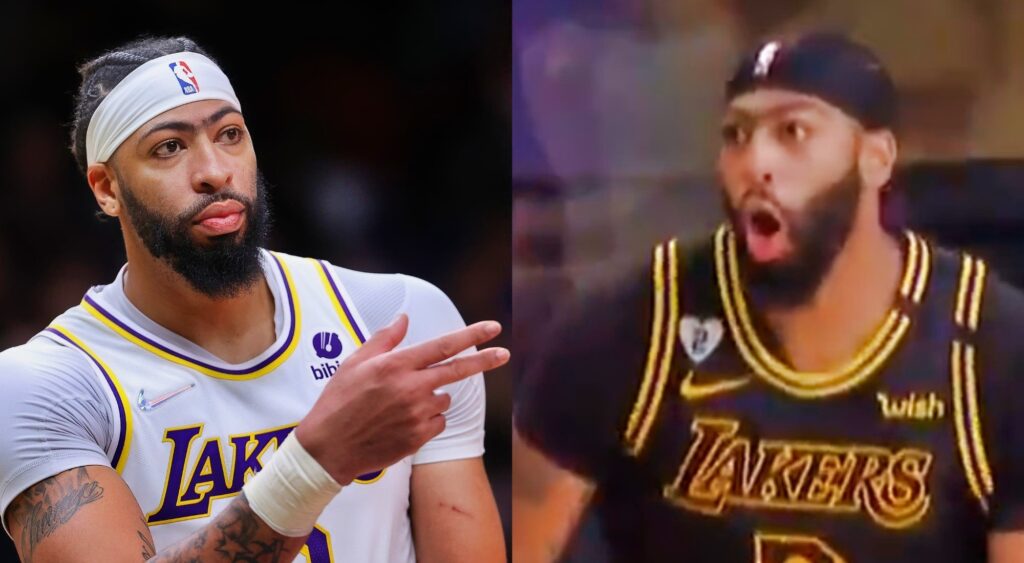 Anthony Davis yelled "Kobe" after hitting a three-lointer in a resurfaced clip