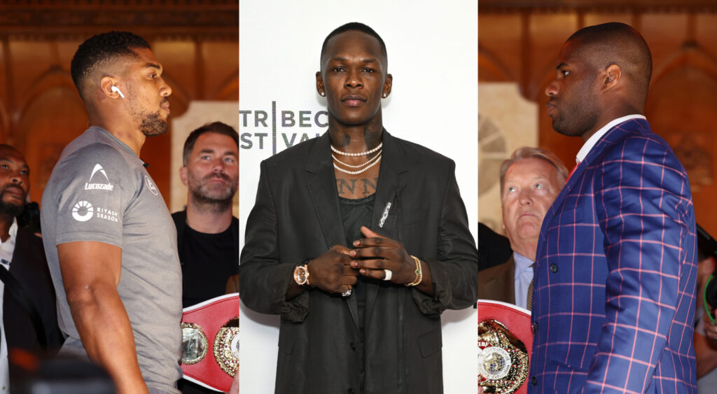 Israel Adesanya Aims For $50,000 Win On Anthony Joshua Vs. Daniel Dubois Fight