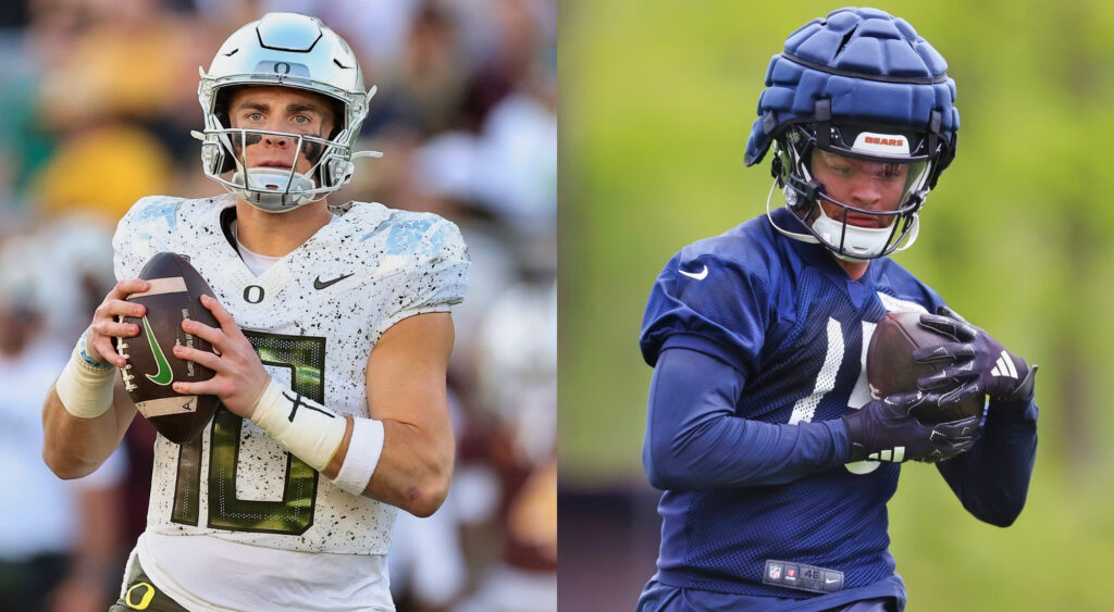 NFL Rookies to watch: Bo Nix [L] and Rome Odunze [R] 