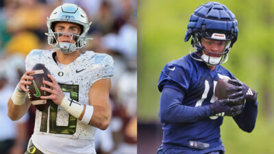 NFL Rookies to watch: Bo Nix [L] and Rome Odunze [R]