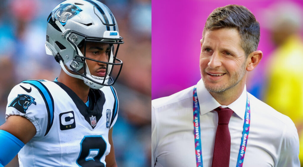 Photos of Bryce Young and Dan Orlovsky