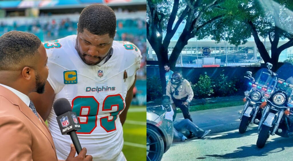 Calais Campbell interview and Tyreek Hill arrest.