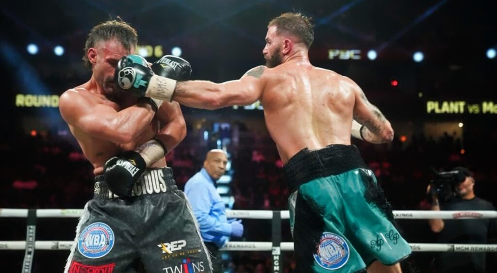 Caleb Plant TKO's Trevor McCumby