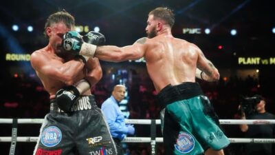 Caleb Plant TKO's Trevor McCumby