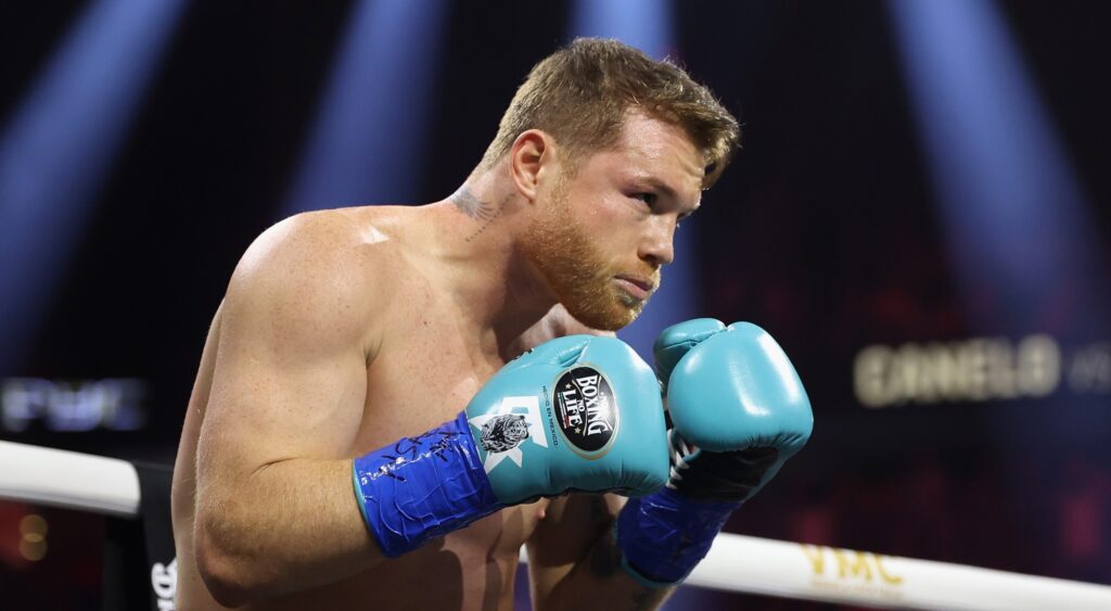 Canelo Alvarez fighting