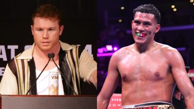 Canelo Alvarez replies on David Benavidez ducking allegations