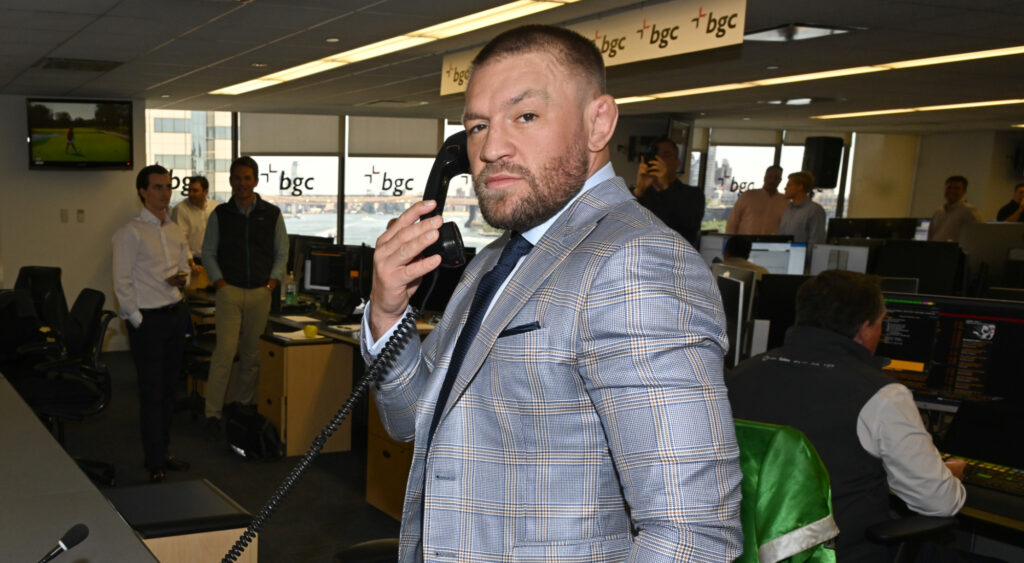 Conor McGregor using phone