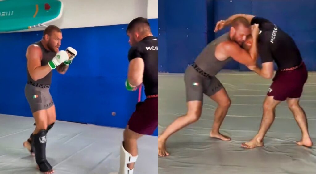 Conor McGregor posts sparring footage