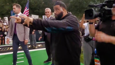 DJ Khaled pointing