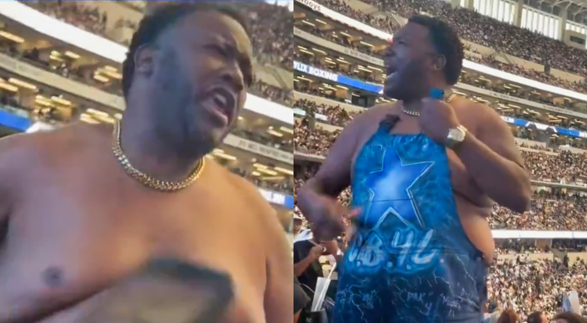 Half-Naked Cowboys Fan Rages After Embarrassing Loss to Saints - BVM Sports