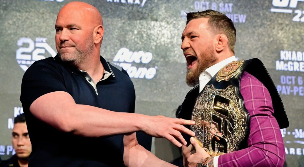 Dana White visits Conor McGregor's pub