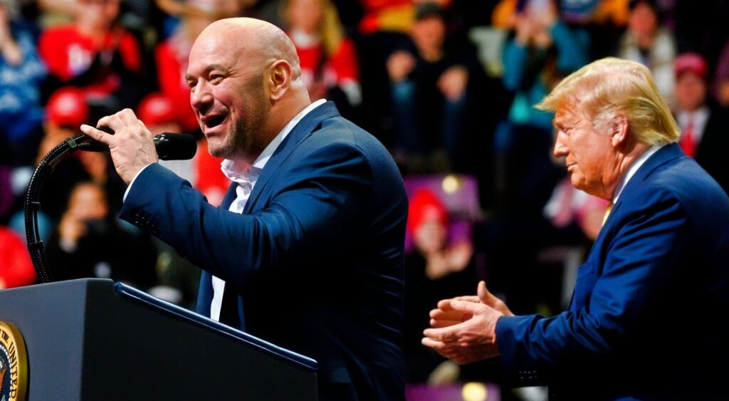 Dana white hailed Donald Trump