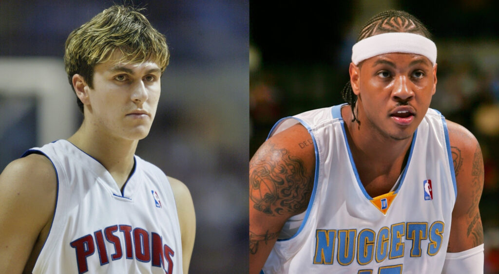 Former Players Claims He Was "Shocked" After Pistons Picked Milicic Over Carmelo