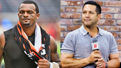 Photos of Deshaun Watson and Adam Schefter