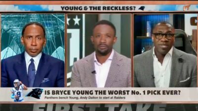 Domonique Foxworth Shannon Sharpe and Stephen A Smith on First Take