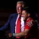 Donald Trump, embraces MMA fighter