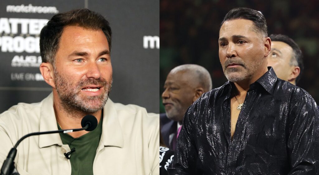 Eddie Hearn roasts Oscar De La Hoya