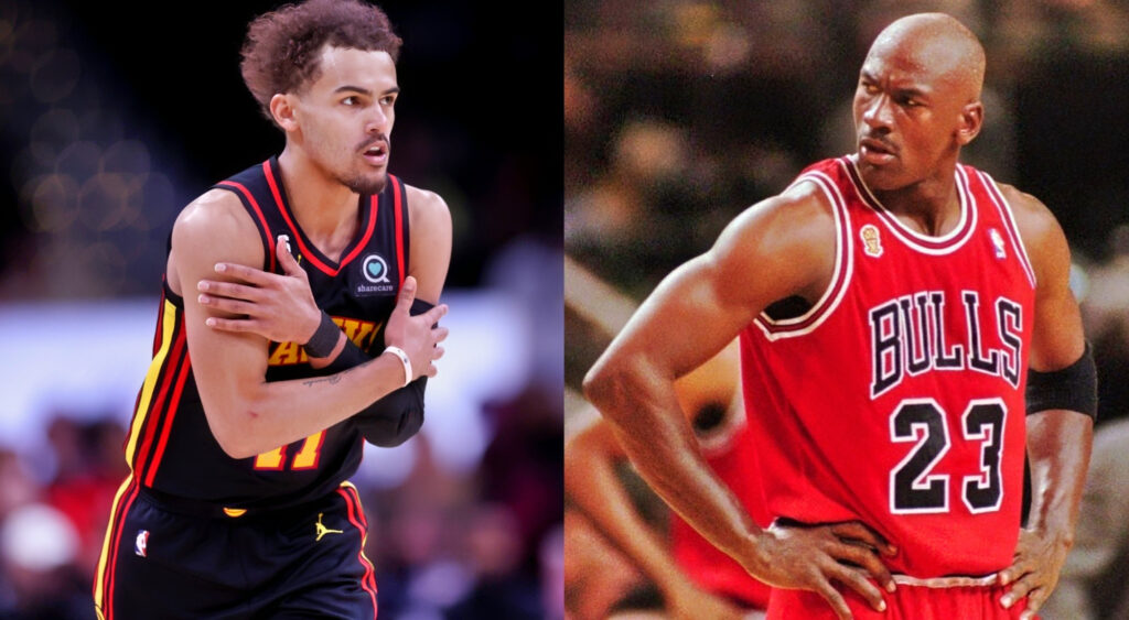 Everyone Is Blasting Trae Young For Making Michael Jordan Come Off The Bench In His All-Time NBA Team