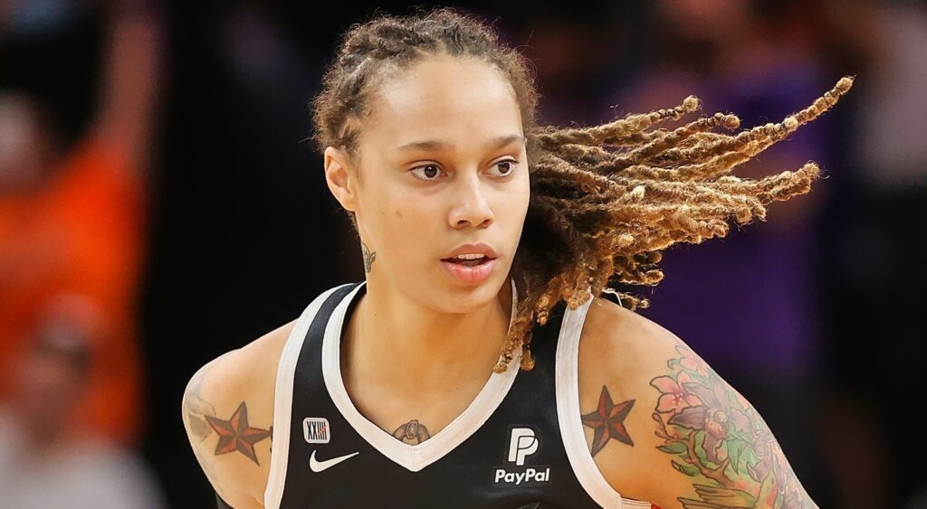 Brittney Griner playing basketball