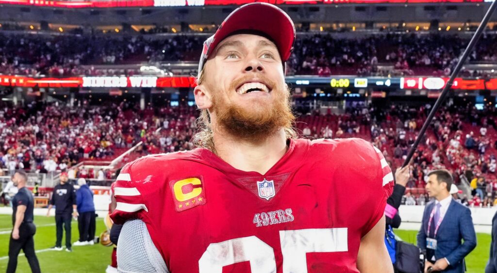 george Kittle smiling