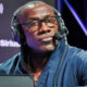 Shannon Sharpe with a headset on