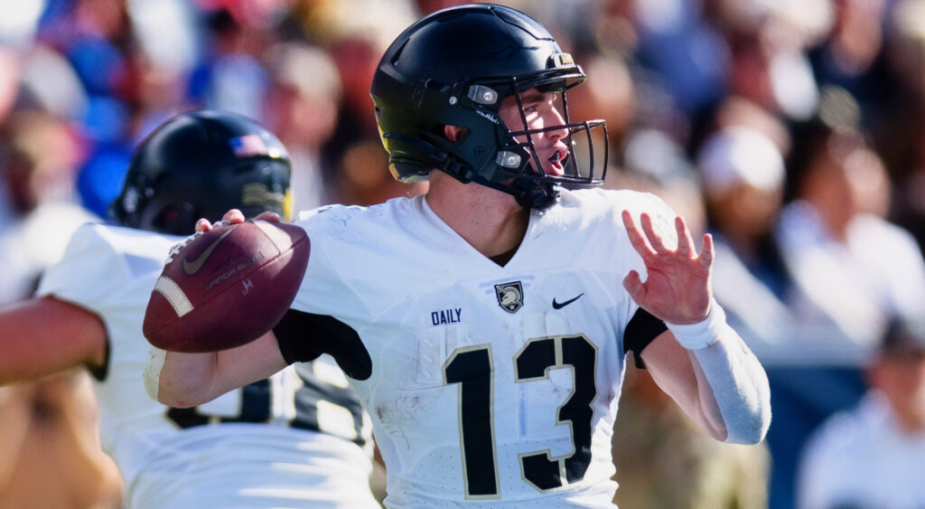 Bryson Daily throwing football