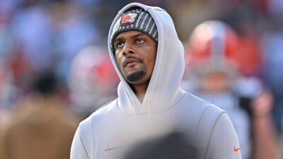 Deshaun Watson in hoodie