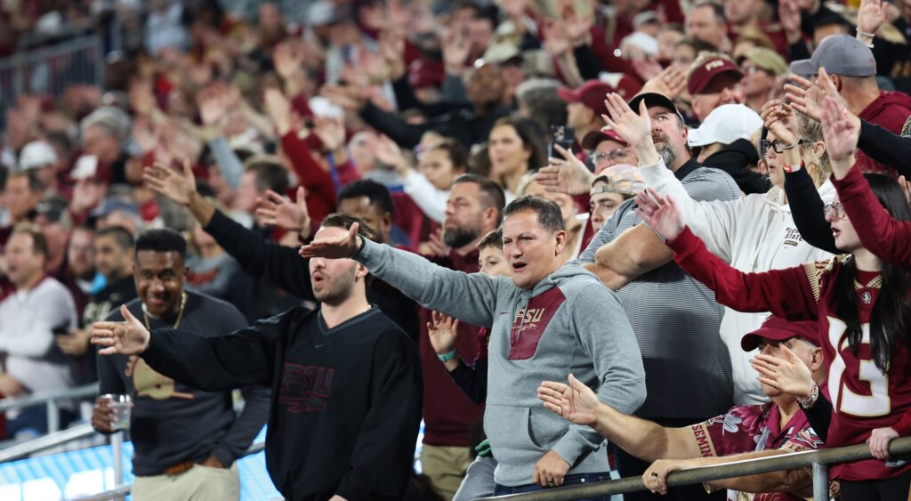 Florida State fans in stands