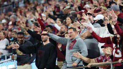 Florida State fans in stands