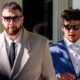 Travis Kelce and Patrick Mahomes in suits