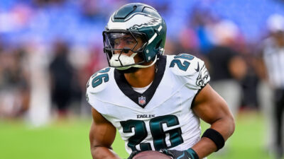 Saquon Barkley in Eagles uniform