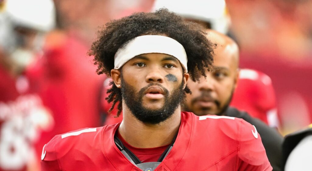 Kyler Murray of Arizona Cardinals looking on.