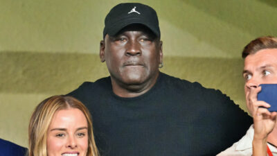 Michael Jordan at UCL game