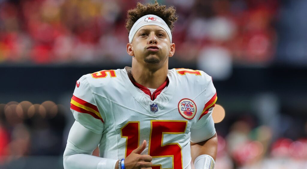 Patrick Mahomes in uniform