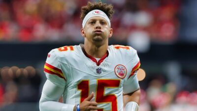 Patrick Mahomes in uniform