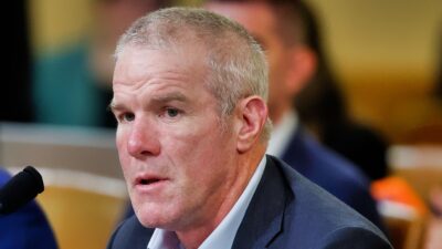 Brett Favre during congressional hearing