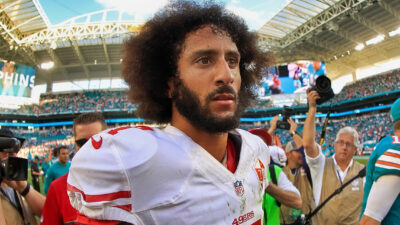 Colin Kaepernick in 49ers jersey