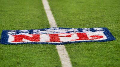 NFL logo on field