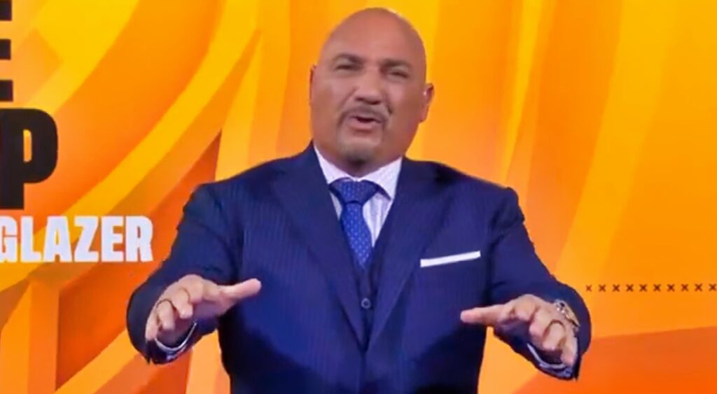 Jay Glazer during Fox's NFL pregame show.