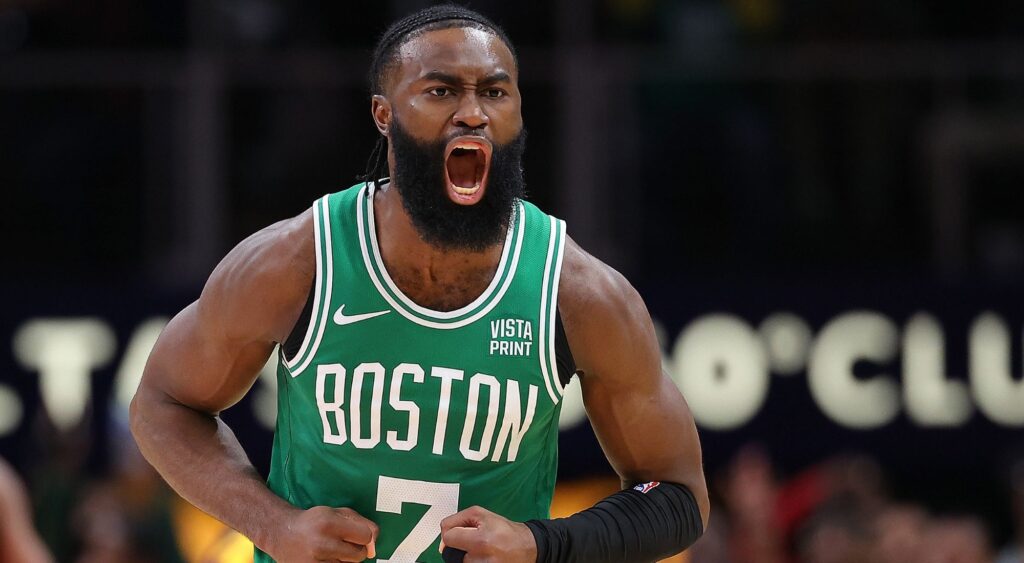 Jaylen Brown shares a bold reply in a fan's comment