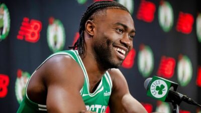 Jaylen Brown shuts down the question regarding his Olympics snub