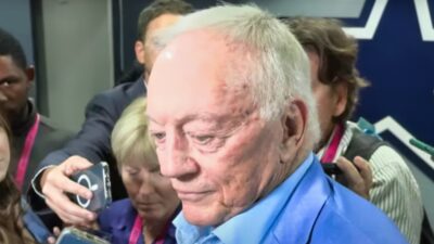 Jerry Jones speaking to reporters